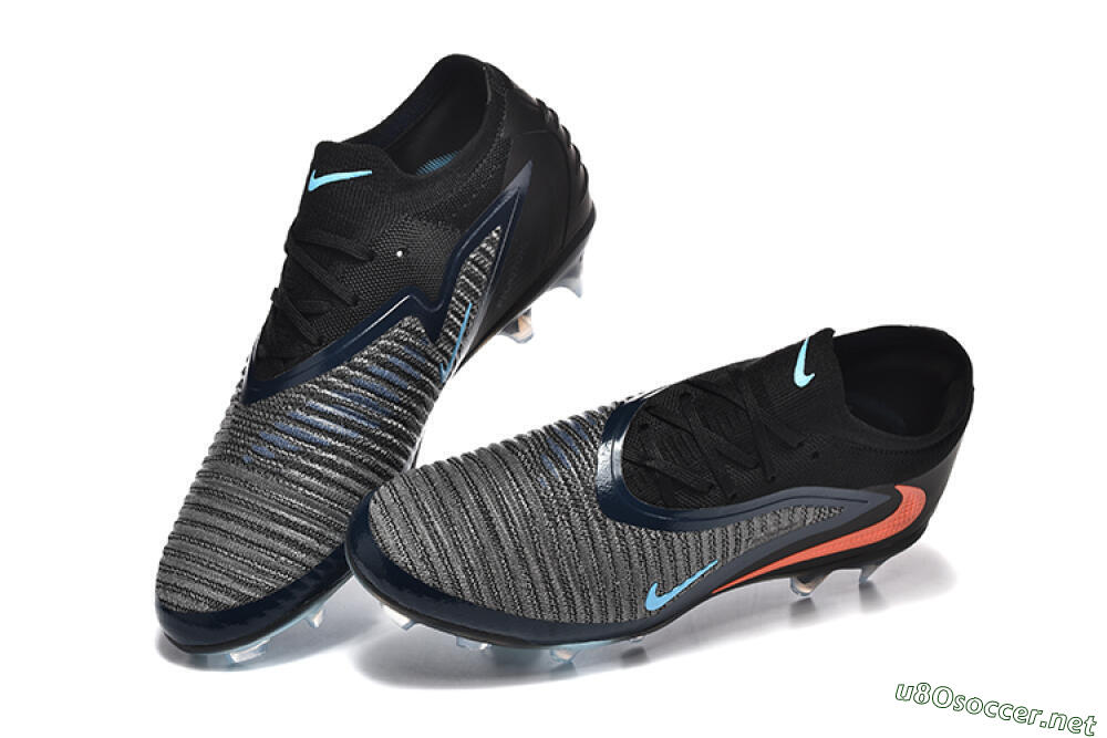 Men's Nike Phantom 6 Elite Low FG Football Boots - Silver/White/Red 6