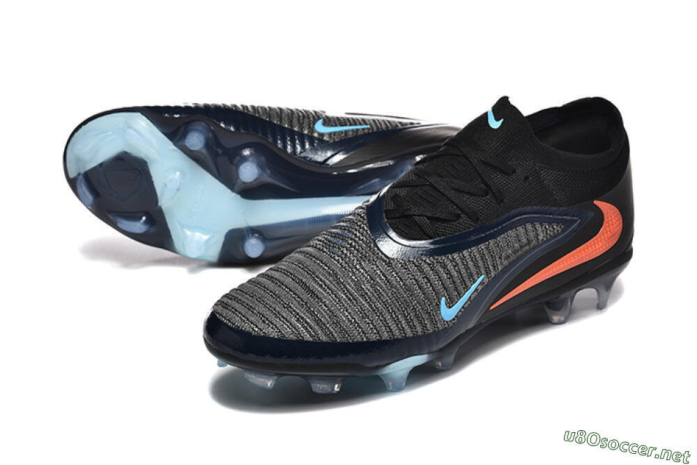 Men's Nike Phantom 6 Elite Low FG Football Boots - Silver/White/Red 3