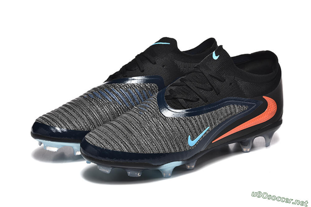 Men's Nike Phantom 6 Elite Low FG Football Boots - Silver/White/Red 5