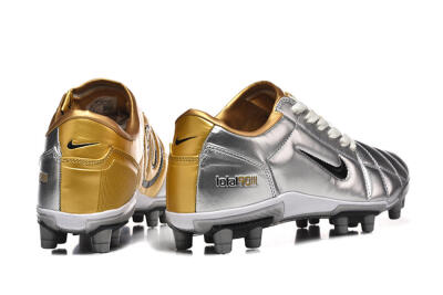 Men's Nike Total 90 III FG Football Boots - Silver/Black/Gold