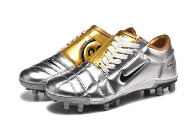 Men's Nike Total 90 III FG Football Boots - Silver/Black/Gold