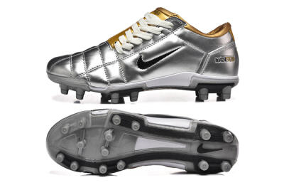 Men's Nike Total 90 III FG Football Boots - Silver/Black/Gold