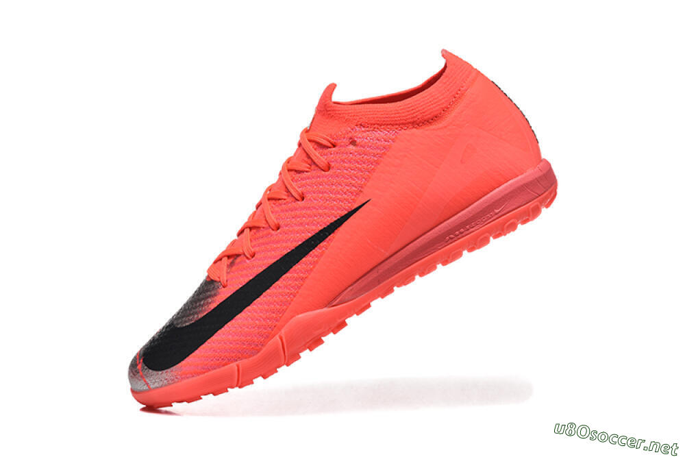 Men's Nike Air Zoom Mercurial Vapor 16 Elite TF Football Shoes - Red/Silver/Black 8
