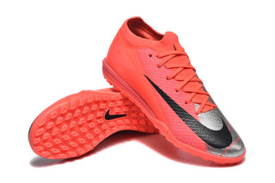 Men's Nike Air Zoom Mercurial Vapor 16 Elite TF Football Shoes - Red/Silver/Black