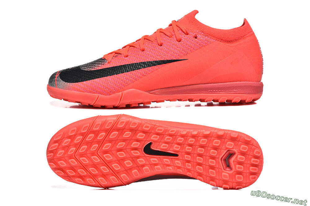 Men's Nike Air Zoom Mercurial Vapor 16 Elite TF Football Shoes - Red/Silver/Black 1