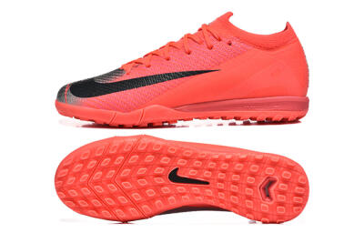 Men's Nike Air Zoom Mercurial Vapor 16 Elite TF Football Shoes - Red/Silver/Black