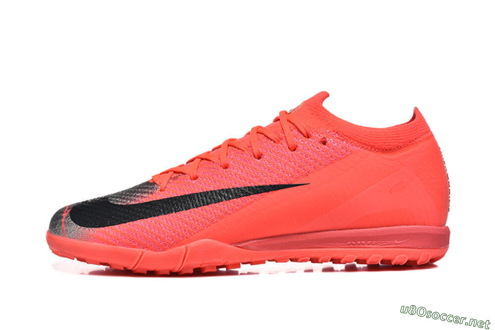 Men's Nike Air Zoom Mercurial Vapor 16 Elite TF Football Shoes - Red/Silver/Black 0