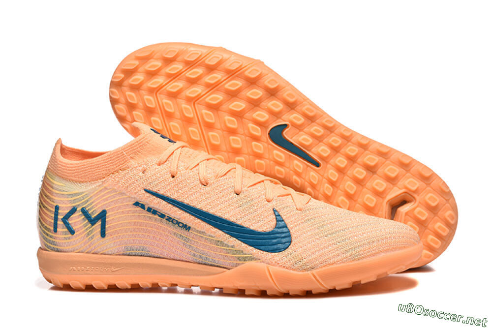Men's Nike Air Zoom Mercurial Vapor 16 Elite TF Football Shoes - Pink/Blue/Yellow 2