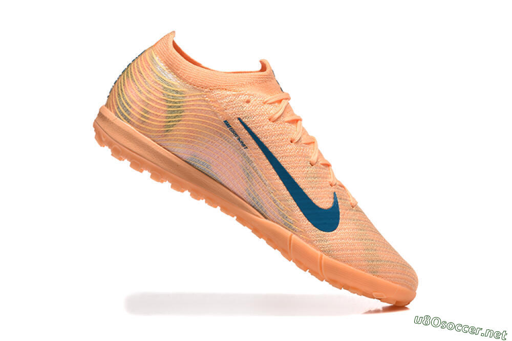 Men's Nike Air Zoom Mercurial Vapor 16 Elite TF Football Shoes - Pink/Blue/Yellow 7