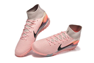 Men's Nike Air Zoom Mercurial Superfly 10 Elite TF Football Shoes - Pink/Black/Gold