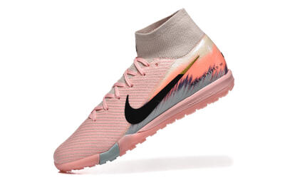 Men's Nike Air Zoom Mercurial Superfly 10 Elite TF Football Shoes - Pink/Black/Gold