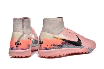 Men's Nike Air Zoom Mercurial Superfly 10 Elite TF Football Shoes - Pink/Black/Gold