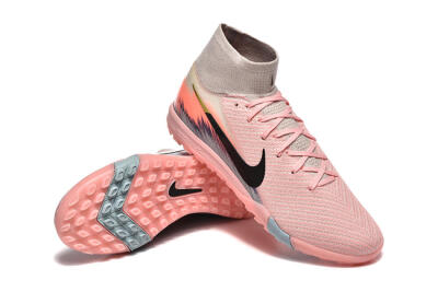 Men's Nike Air Zoom Mercurial Superfly 10 Elite TF Football Shoes - Pink/Black/Gold