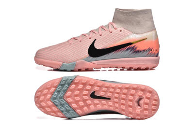 Men's Nike Air Zoom Mercurial Superfly 10 Elite TF Football Shoes - Pink/Black/Gold