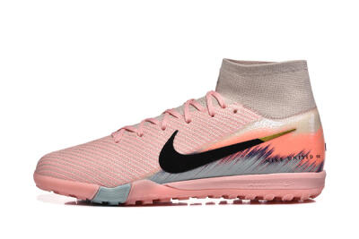 Men's Nike Air Zoom Mercurial Superfly 10 Elite TF Football Shoes - Pink/Black/Gold