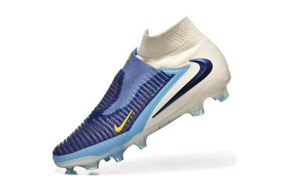 Men's Nike Phantom 6 Elite High FG Football Boots - Blue/Yellow/Black