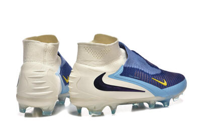 Men's Nike Phantom 6 Elite High FG Football Boots - Blue/Yellow/Black