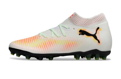 Men's Puma Future 8 Ultimate MG Football Boots - White/Red/Yellow