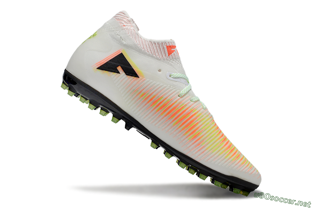 Men's Puma Future 8 Ultimate MG Football Boots - White/Red/Yellow 4