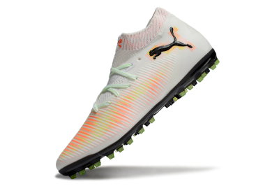 Men's Puma Future 8 Ultimate MG Football Boots - White/Red/Yellow