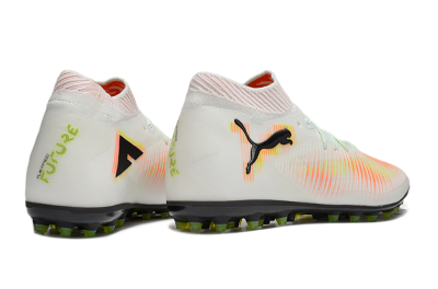 Men's Puma Future 8 Ultimate MG Football Boots - White/Red/Yellow