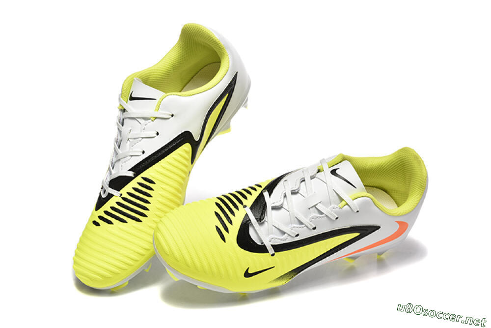 Men's Nike Phantom 6 Elite FG Football Boots - Yellow/Black/Red 6