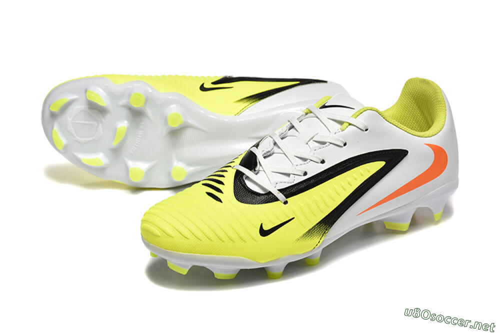 Men's Nike Phantom 6 Elite FG Football Boots - Yellow/Black/Red 3