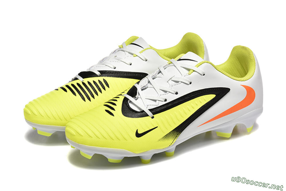 Men's Nike Phantom 6 Elite FG Football Boots - Yellow/Black/Red 5