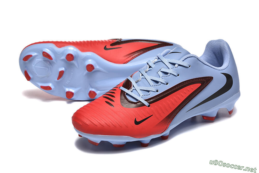 Men's Nike Phantom 6 Elite FG Football Boots - Red/Blue/Black 3