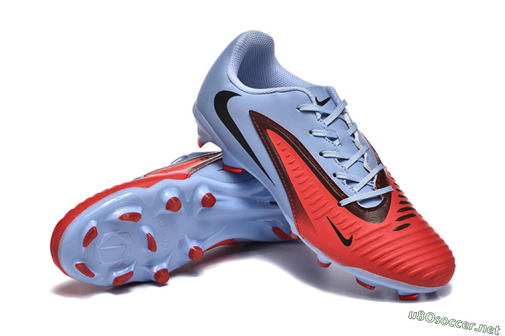 Men's Nike Phantom 6 Elite FG Football Boots - Red/Blue/Black 4