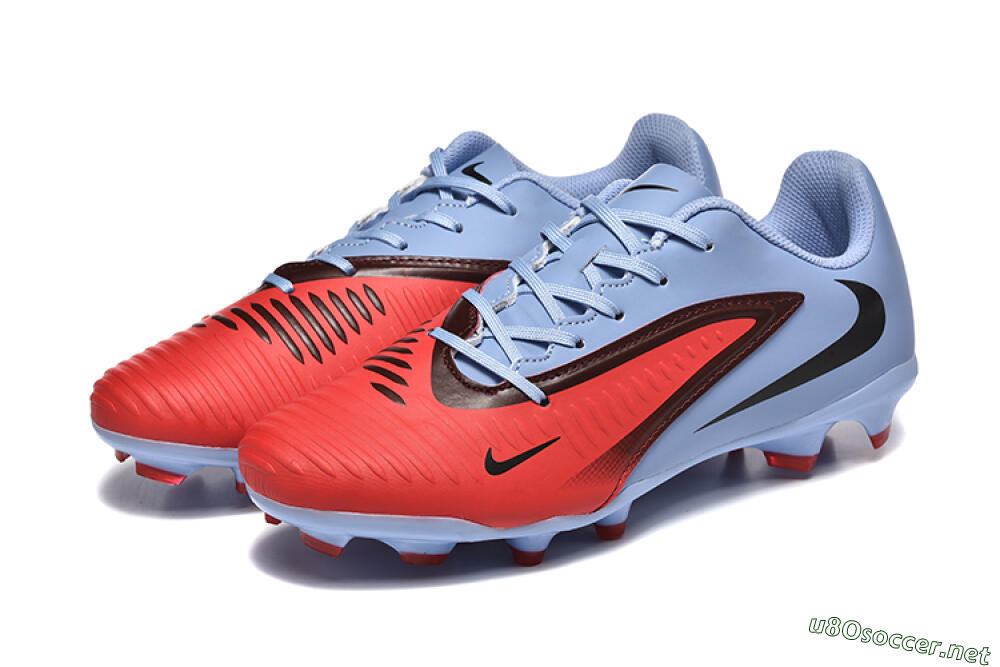 Men's Nike Phantom 6 Elite FG Football Boots - Red/Blue/Black 5