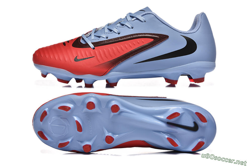 Men's Nike Phantom 6 Elite FG Football Boots - Red/Blue/Black 1