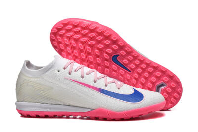 Men's Nike Air Zoom Mercurial Vapor 16 Elite TF Football Shoes - White/Blue/Pink