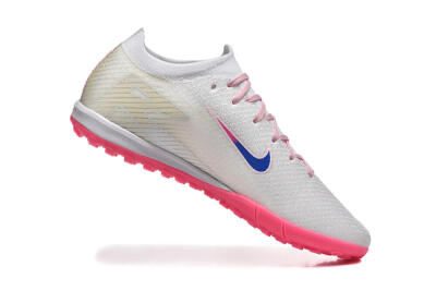 Men's Nike Air Zoom Mercurial Vapor 16 Elite TF Football Shoes - White/Blue/Pink