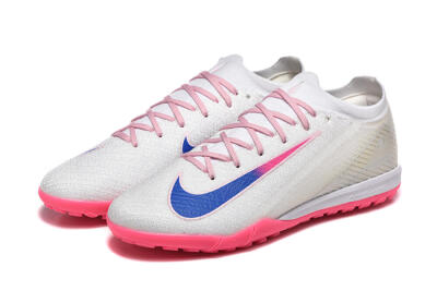 Men's Nike Air Zoom Mercurial Vapor 16 Elite TF Football Shoes - White/Blue/Pink