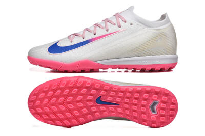 Men's Nike Air Zoom Mercurial Vapor 16 Elite TF Football Shoes - White/Blue/Pink