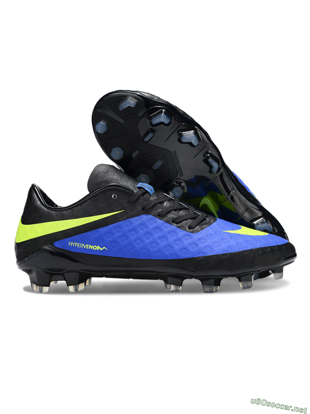 Men's Nike Hypervenom Phantom FG Football Boots - Blue/Black/Yellow 2