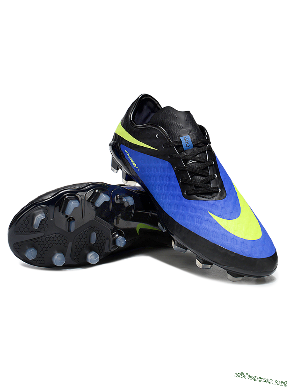 Men's Nike Hypervenom Phantom FG Football Boots - Blue/Black/Yellow 3