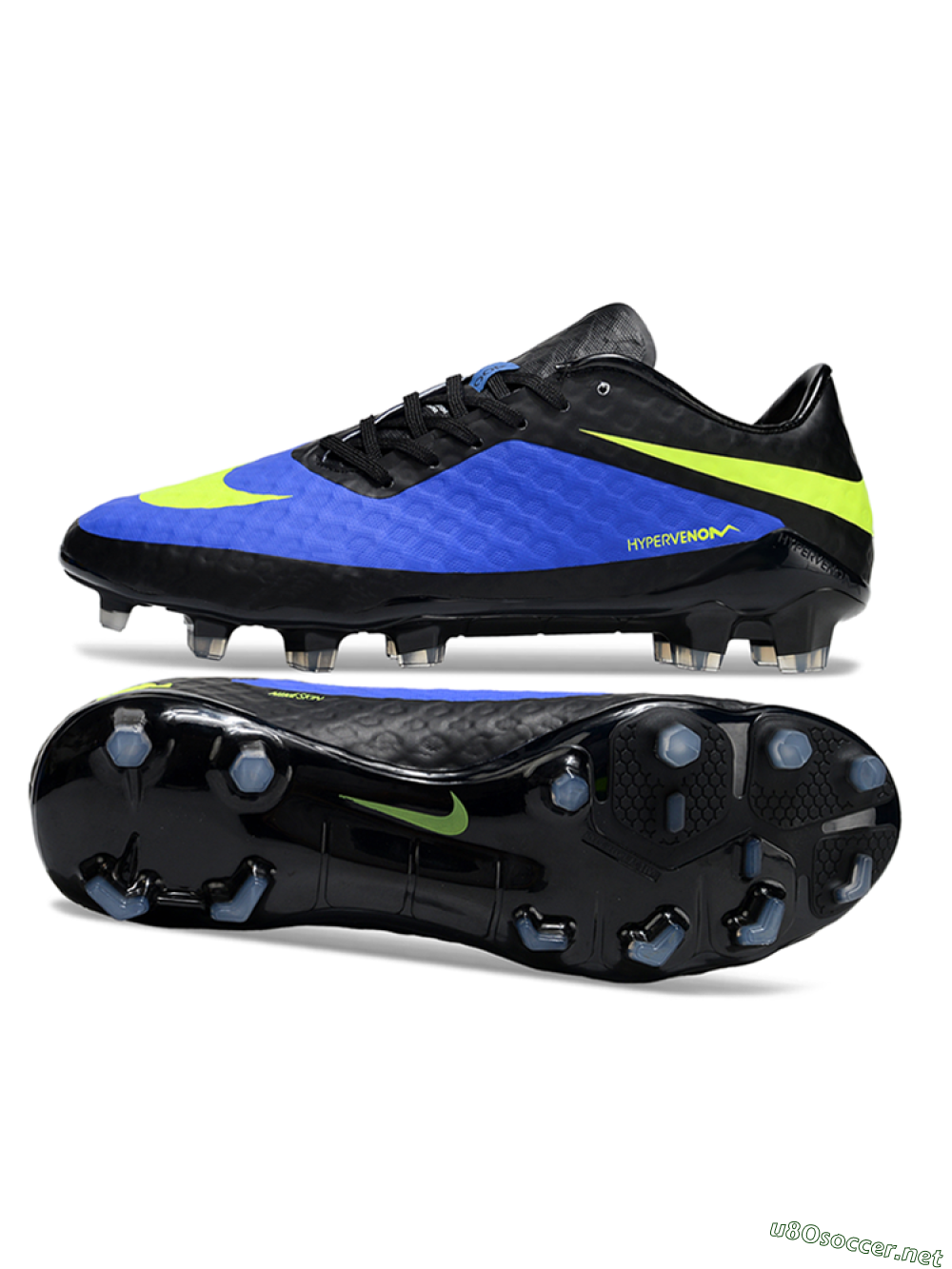 Men's Nike Hypervenom Phantom FG Football Boots - Blue/Black/Yellow 1