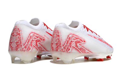 Unisex Nike Air Zoom Mercurial Vapor 16 Elite FG Football Boots - White/Red/Gold