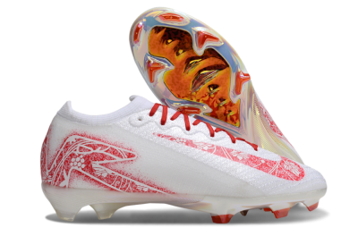 Unisex Nike Air Zoom Mercurial Vapor 16 Elite FG Football Boots - White/Red/Gold