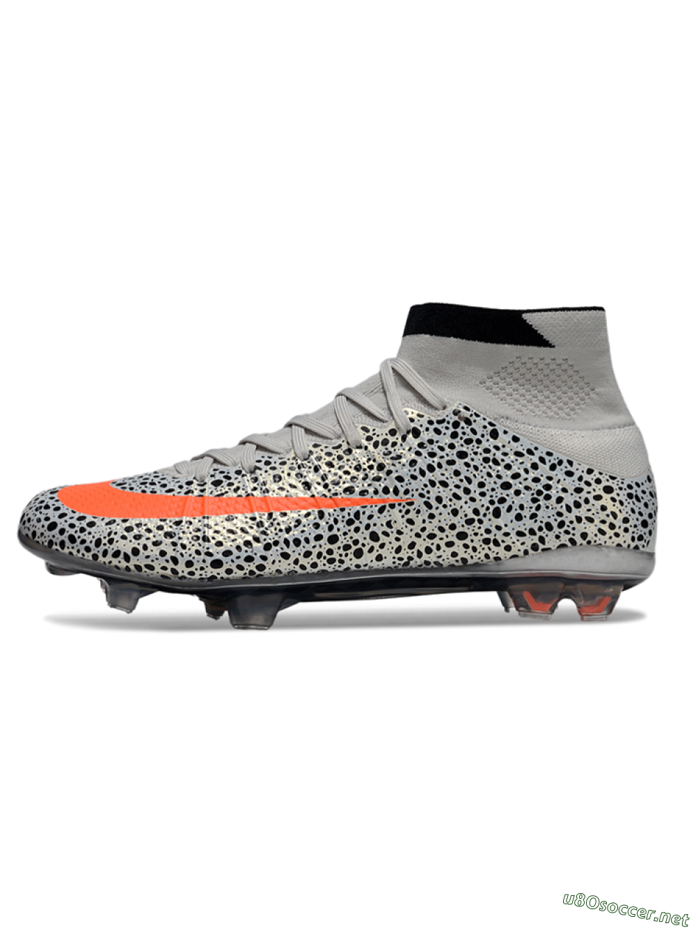 Men's Nike Air Zoom Mercurial Superfly 4 Elite FG Football Boots - Grey/Red/Black 0