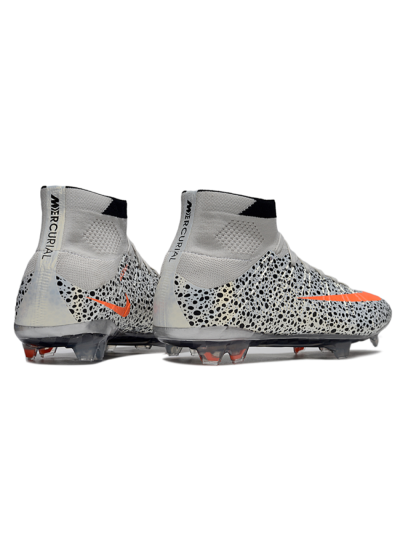 Men's Nike Air Zoom Mercurial Superfly 4 Elite FG Football Boots - Grey/Red/Black