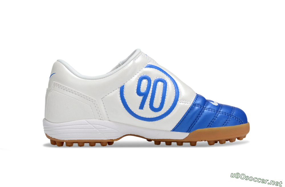 Kids Nike Total 90 III TF Football Shoes - Blue/White/Brown 5