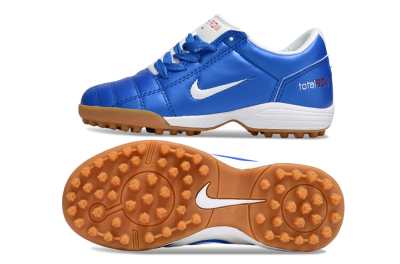 Kids Nike Total 90 III TF Football Shoes - Blue/White/Brown