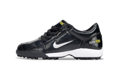 Kids Nike Total 90 III TF Football Shoes - Black/White/Yellow