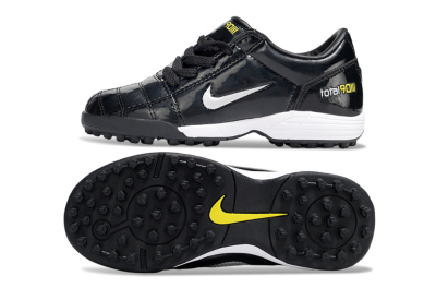 Kids Nike Total 90 III TF Football Shoes - Black/White/Yellow