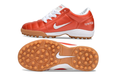 Kids Nike Total 90 III TF Football Shoes - Red/White/Brown