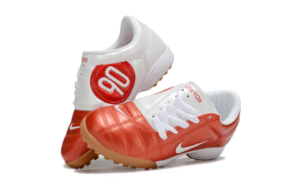 Kids Nike Total 90 III TF Football Shoes - Red/White/Brown