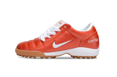 Kids Nike Total 90 III TF Football Shoes - Red/White/Brown